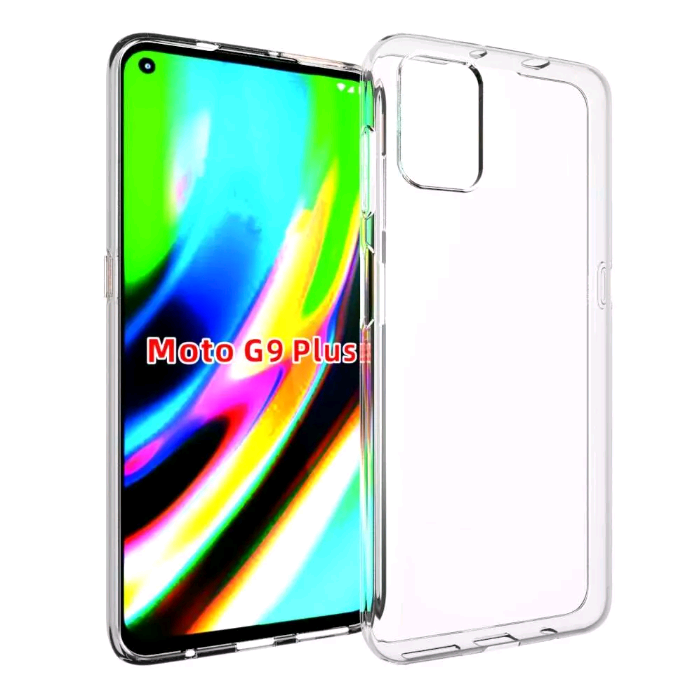 Накладка для Motorola Moto G9 Plus силіконова (прозора)-0